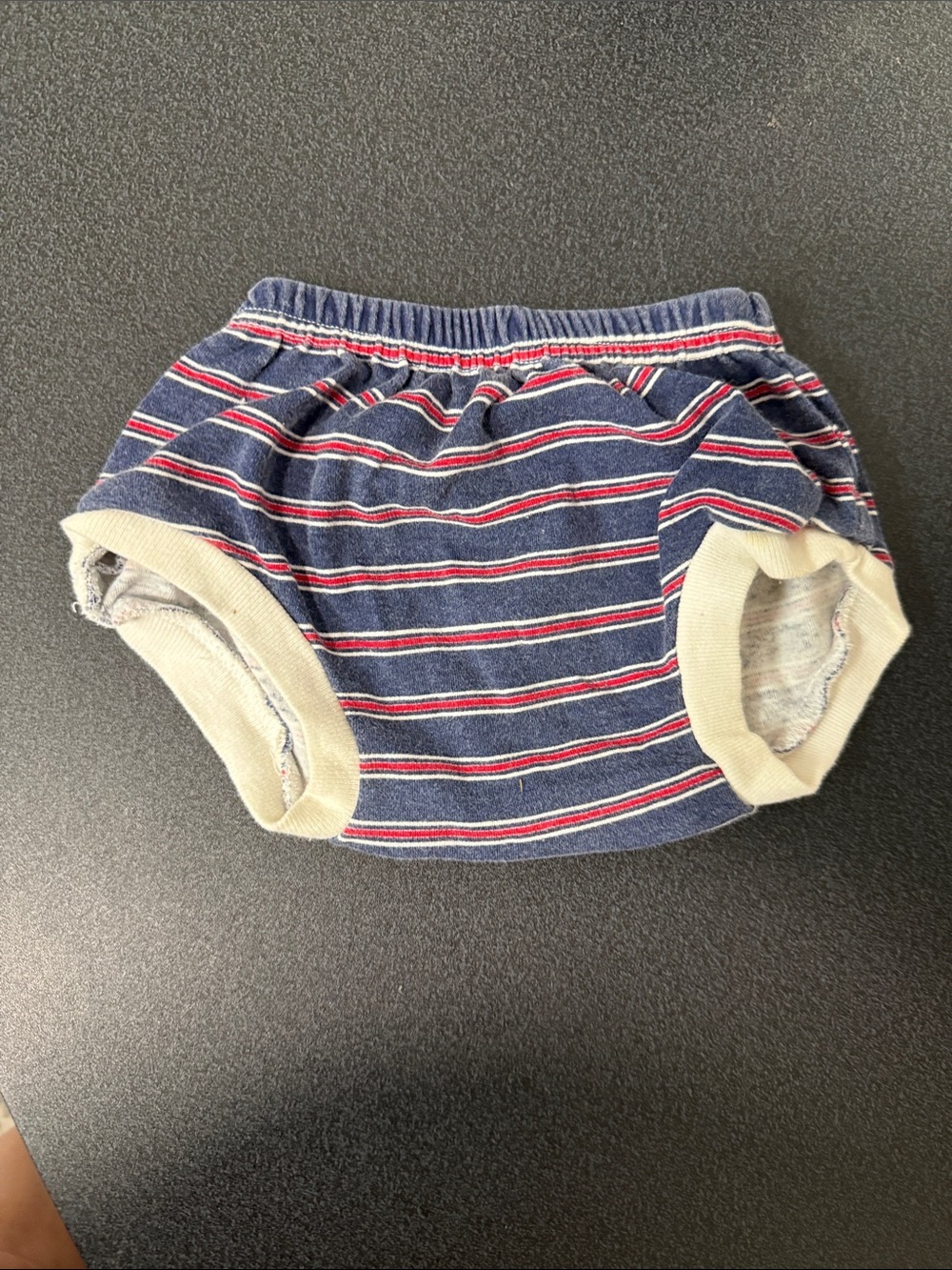 Guess Navy Striped Toddler diaper cover  with Red and White Accents 80’s 90’s